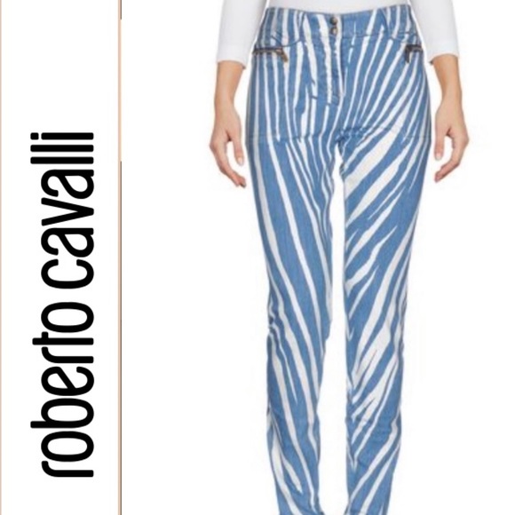 Roberto Cavalli Denim - Roberto Cavalli Denim Blue & White Jean NWT